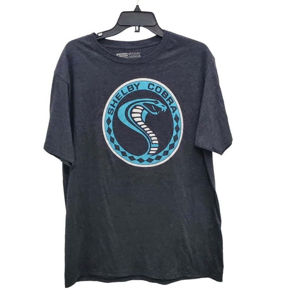 Shelby Cobra‎ Official Licensed Charcoal Snake Logo Tee Men's Unisex Size XL